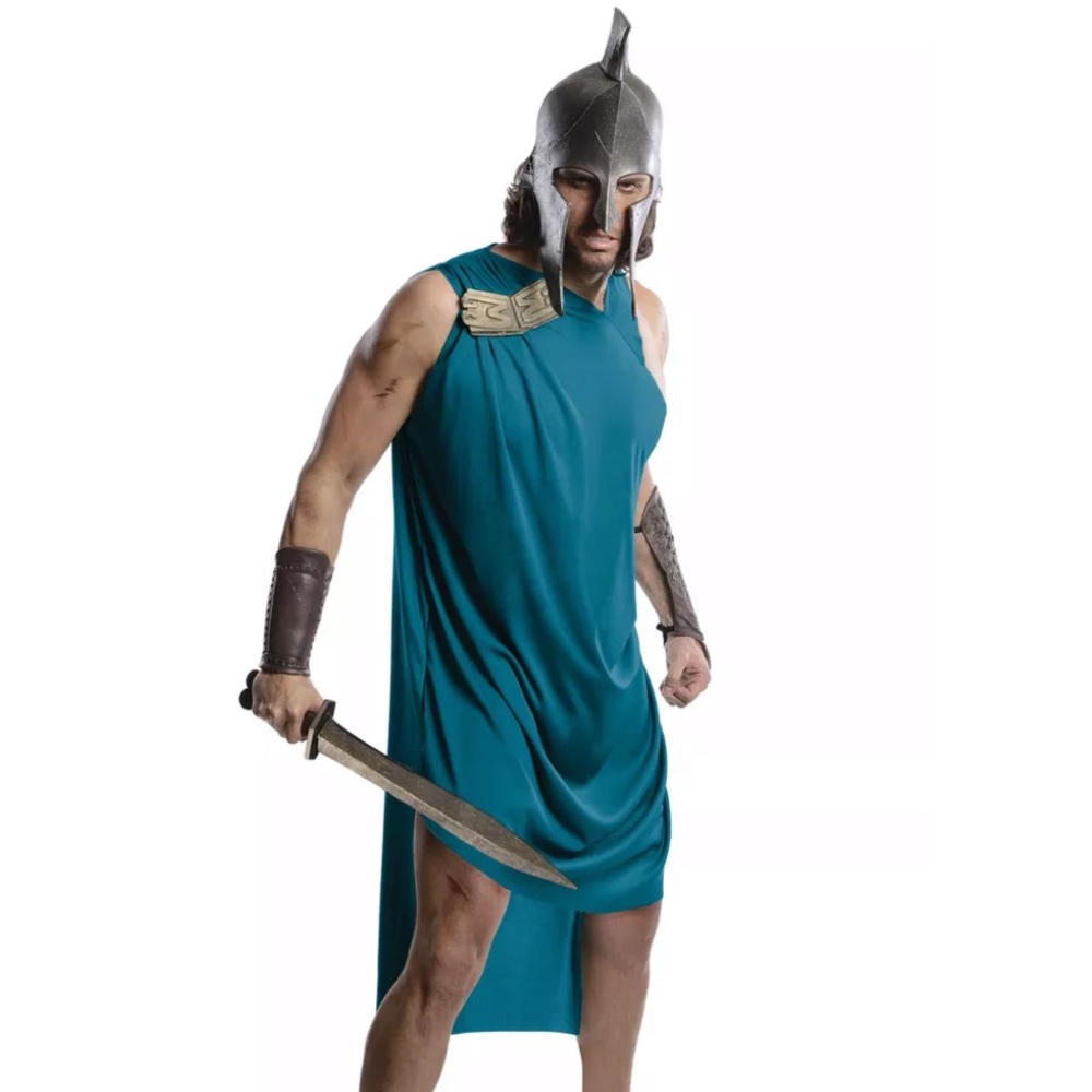 HUNK 300 RISE OF AN EMPIRE THEMISTOKLES TOGA CAPE MEN COSTUME HELMET ADULT GUY M